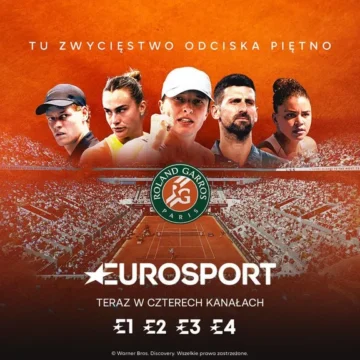 Eurosport pokaże turniej Roland Garros w czterech kanałach, Playerze i HBO Max