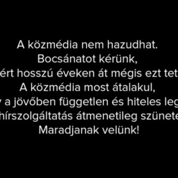 Węgierska telewizja publiczna bez programów informacyjnych. Kanał M1 tymczasowo tylko z filmami